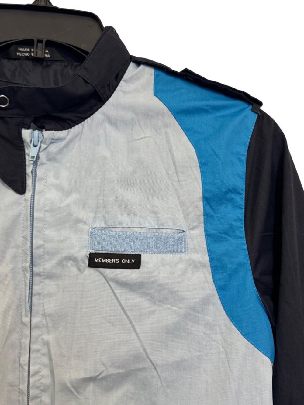 Members Only Mens Colorblock Bomber Jacket Size S - Picture 5 of 8